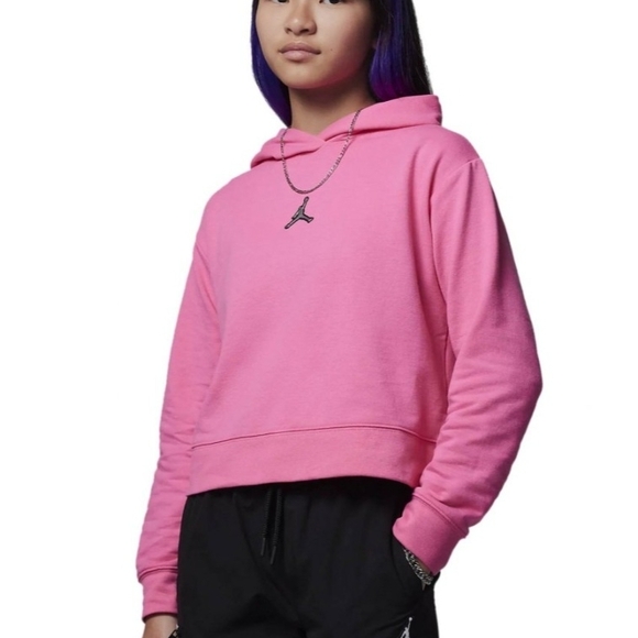 Jordan Other - SALE Jordan Pink Sightly Cropped Hoodie - Kids 4